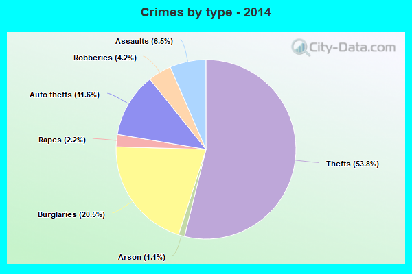 Crimes by type - 2014