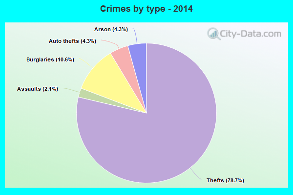 Crimes by type - 2014