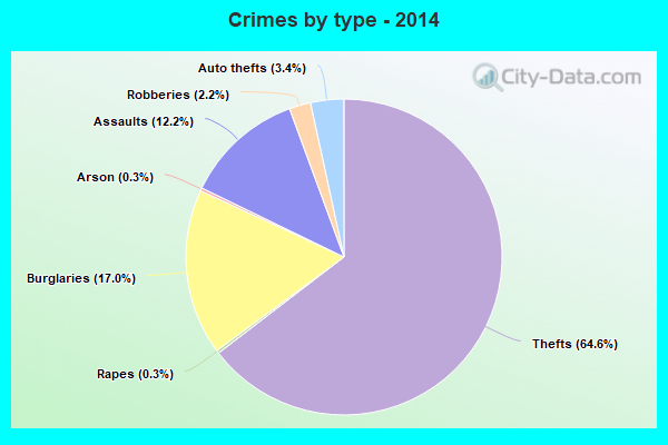 Crimes by type - 2014