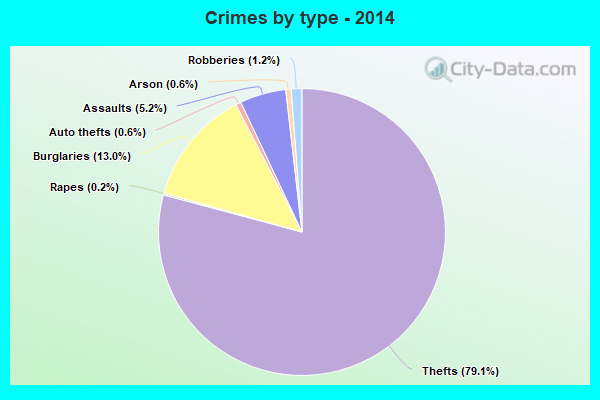 Crimes by type - 2014