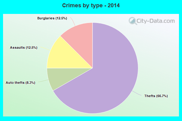 Crimes by type - 2014