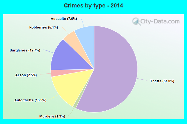 Crimes by type - 2014