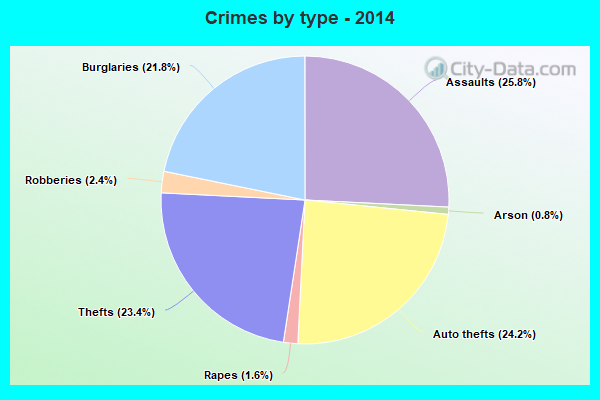 Crimes by type - 2014