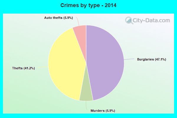 Crimes by type - 2014