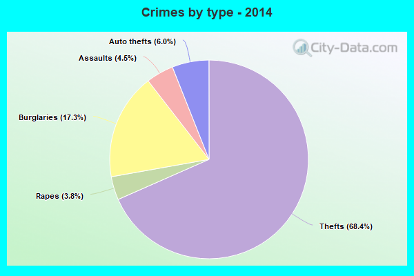 Crimes by type - 2014