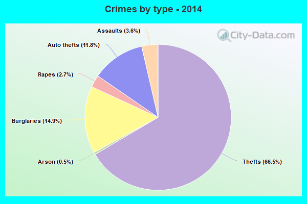 Crimes by type - 2014