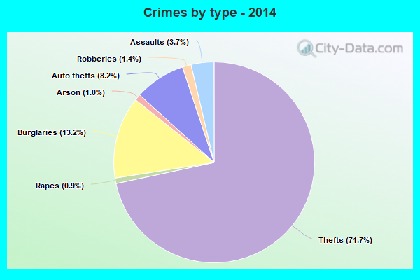 Crimes by type - 2014