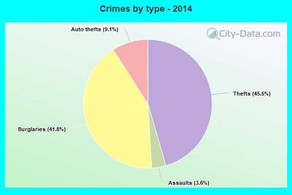 Crimes by type - 2014