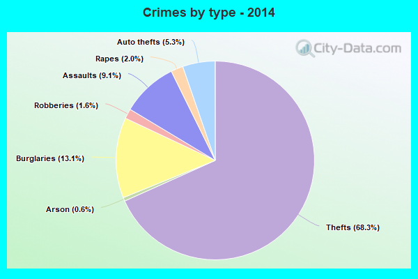 Crimes by type - 2014