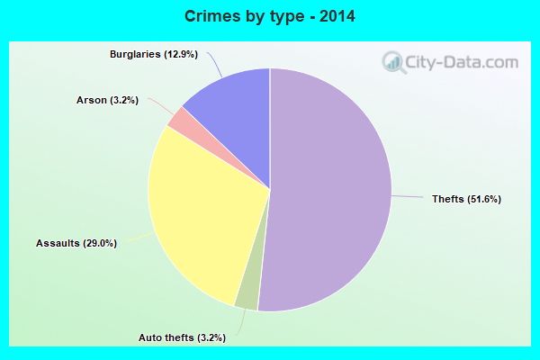 Crimes by type - 2014