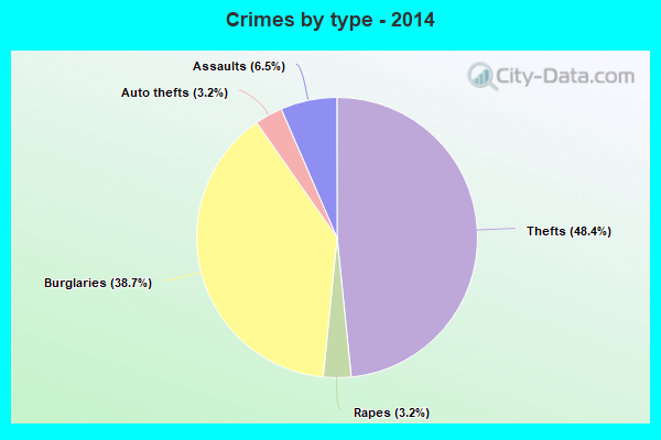 Crimes by type - 2014