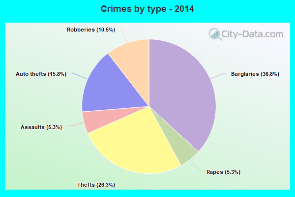 Crimes by type - 2014