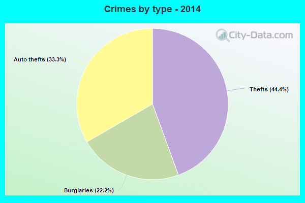 Crimes by type - 2014