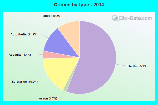 Crimes by type - 2014