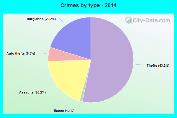 Crimes by type - 2014