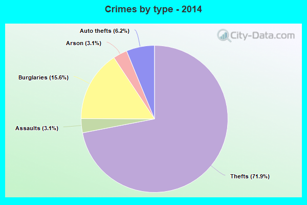 Crimes by type - 2014