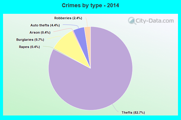 Crimes by type - 2014