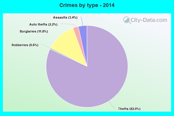 Crimes by type - 2014