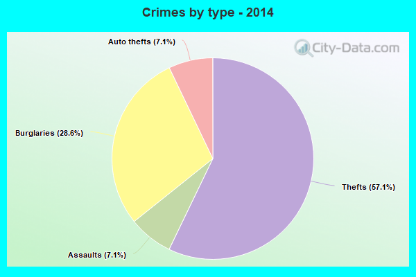 Crimes by type - 2014