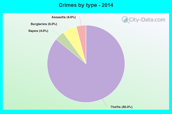 Crimes by type - 2014