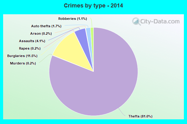 Crimes by type - 2014