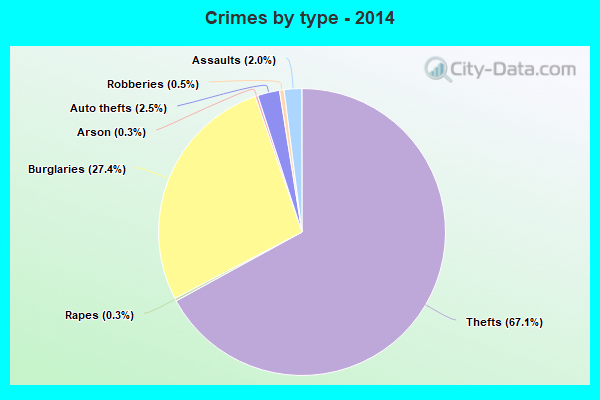 Crimes by type - 2014