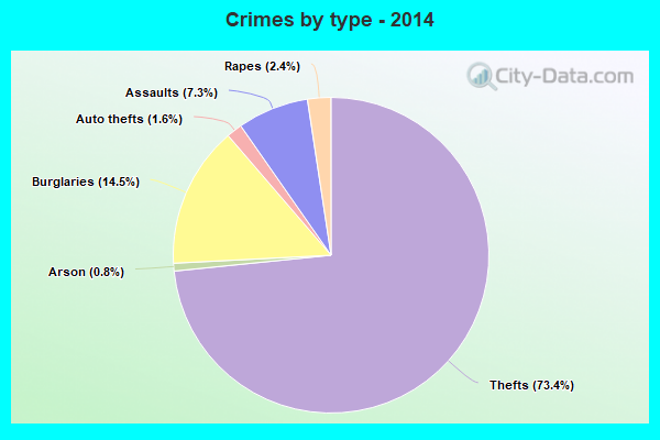 Crimes by type - 2014