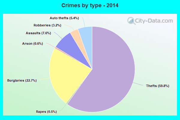 Crimes by type - 2014