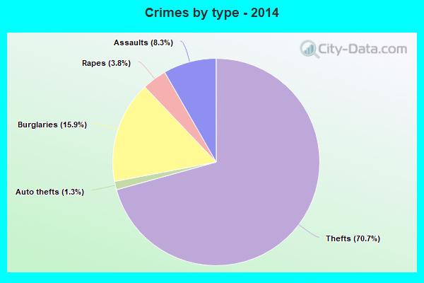 Crimes by type - 2014