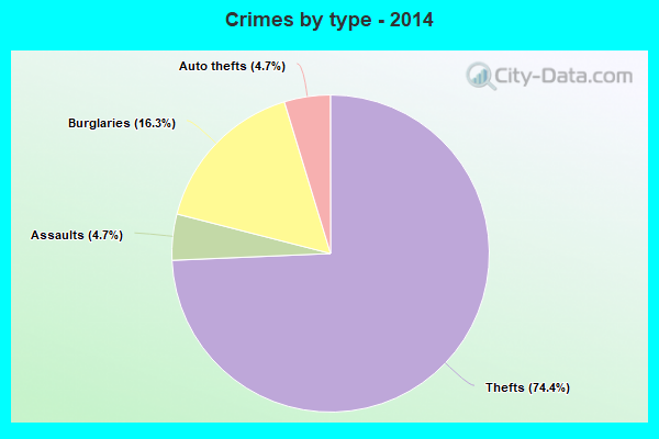 Crimes by type - 2014