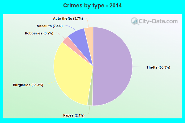 Crimes by type - 2014