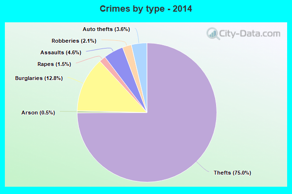 Crimes by type - 2014