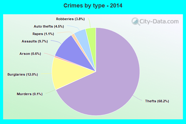 Crimes by type - 2014