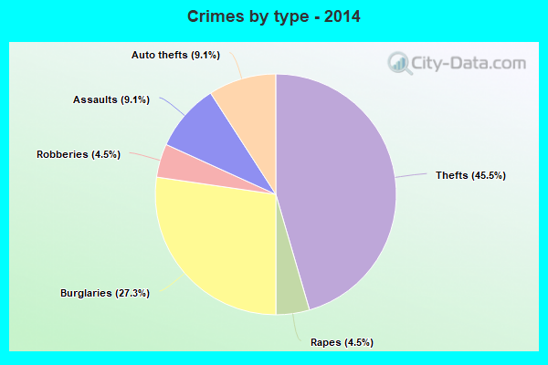 Crimes by type - 2014