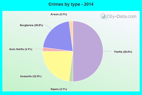 Crimes by type - 2014