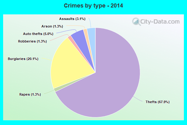 Crimes by type - 2014