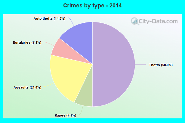 Crimes by type - 2014