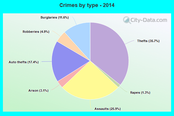 Crimes by type - 2014