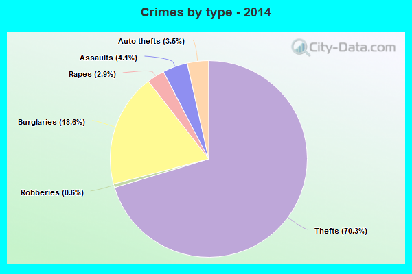 Crimes by type - 2014