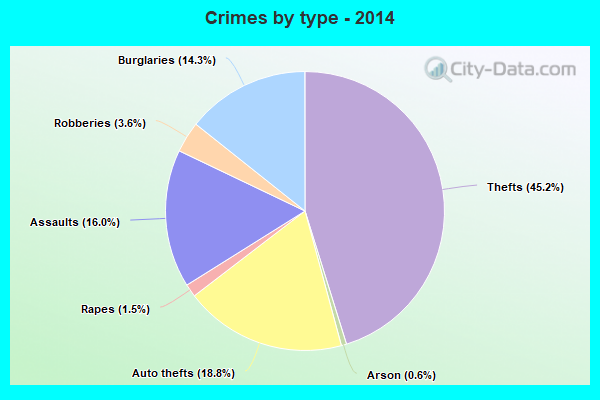 Crimes by type - 2014