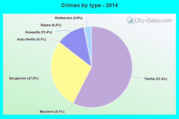 Crimes by type - 2014