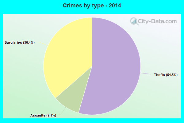 Crimes by type - 2014