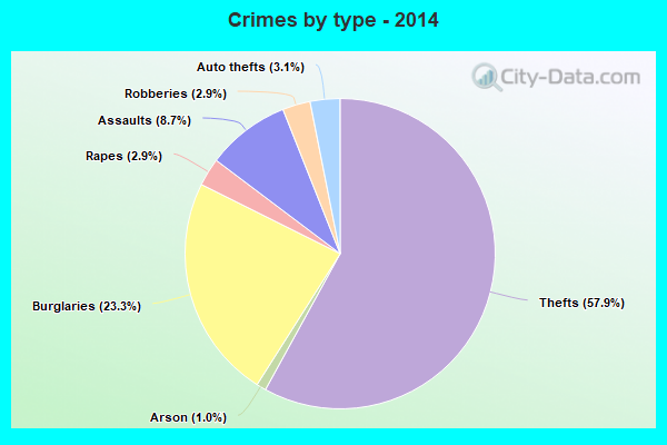 Crimes by type - 2014