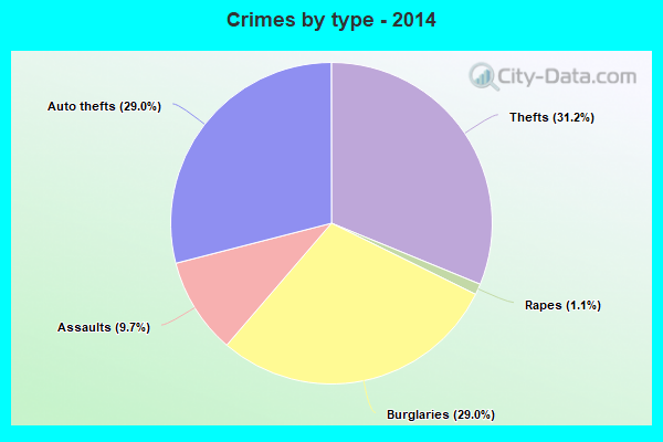 Crimes by type - 2014