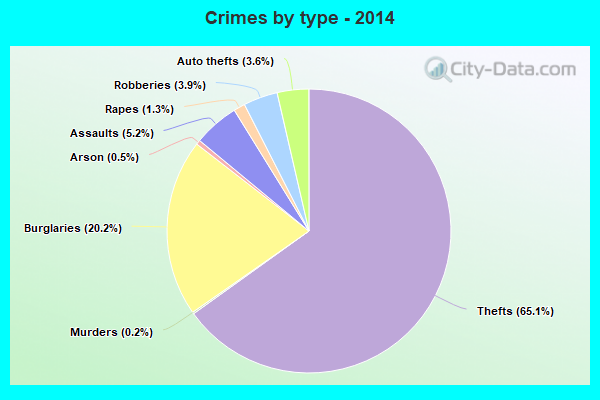 Crimes by type - 2014