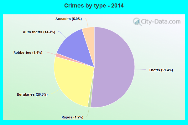 Crimes by type - 2014