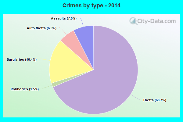 Crimes by type - 2014