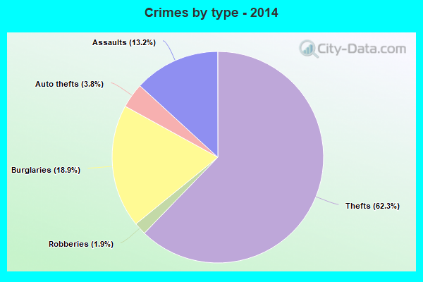 Crimes by type - 2014