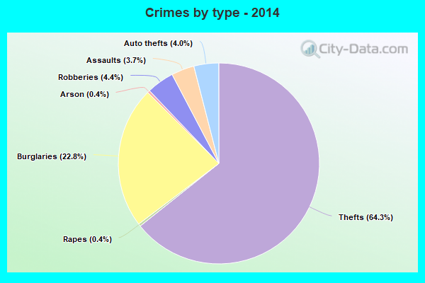 Crimes by type - 2014