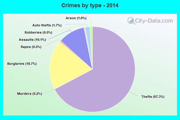 Crimes by type - 2014